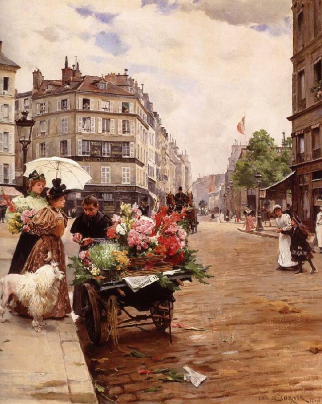 Louis Marie de Schryver Selling Flowers Elysee